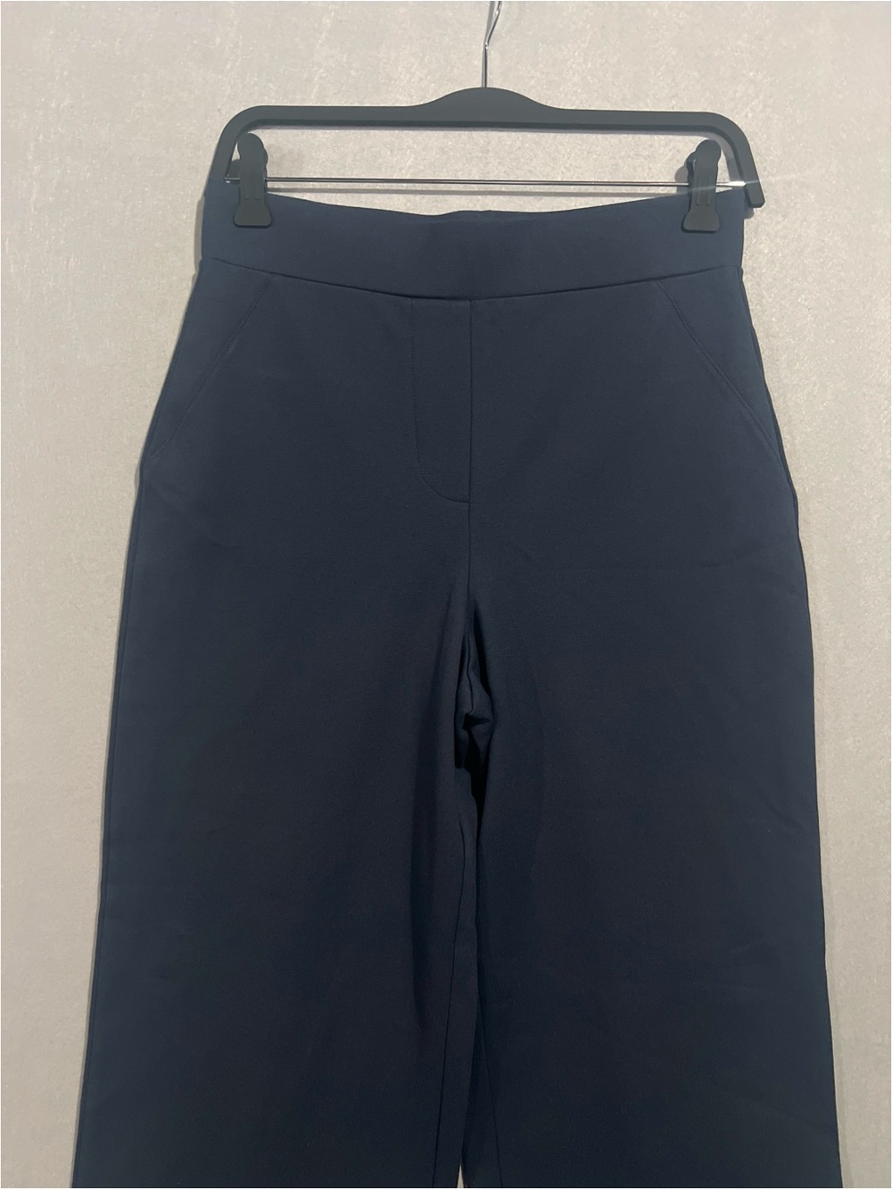 Quince Ultra-Stretch Ponte Wide Leg Pants Women’s Small Navy Blue - Picture 4 of 12